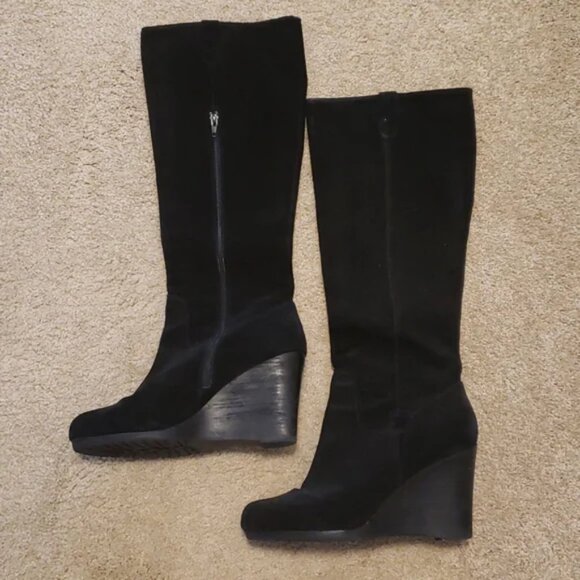 Bp 'Vieroy' knee high suede Wedge heel Boots - Picture 1 of 4